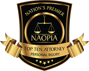 Nation's Premier | NAOPIA | Top Ten Attorney Personal Injury | Five Stars
